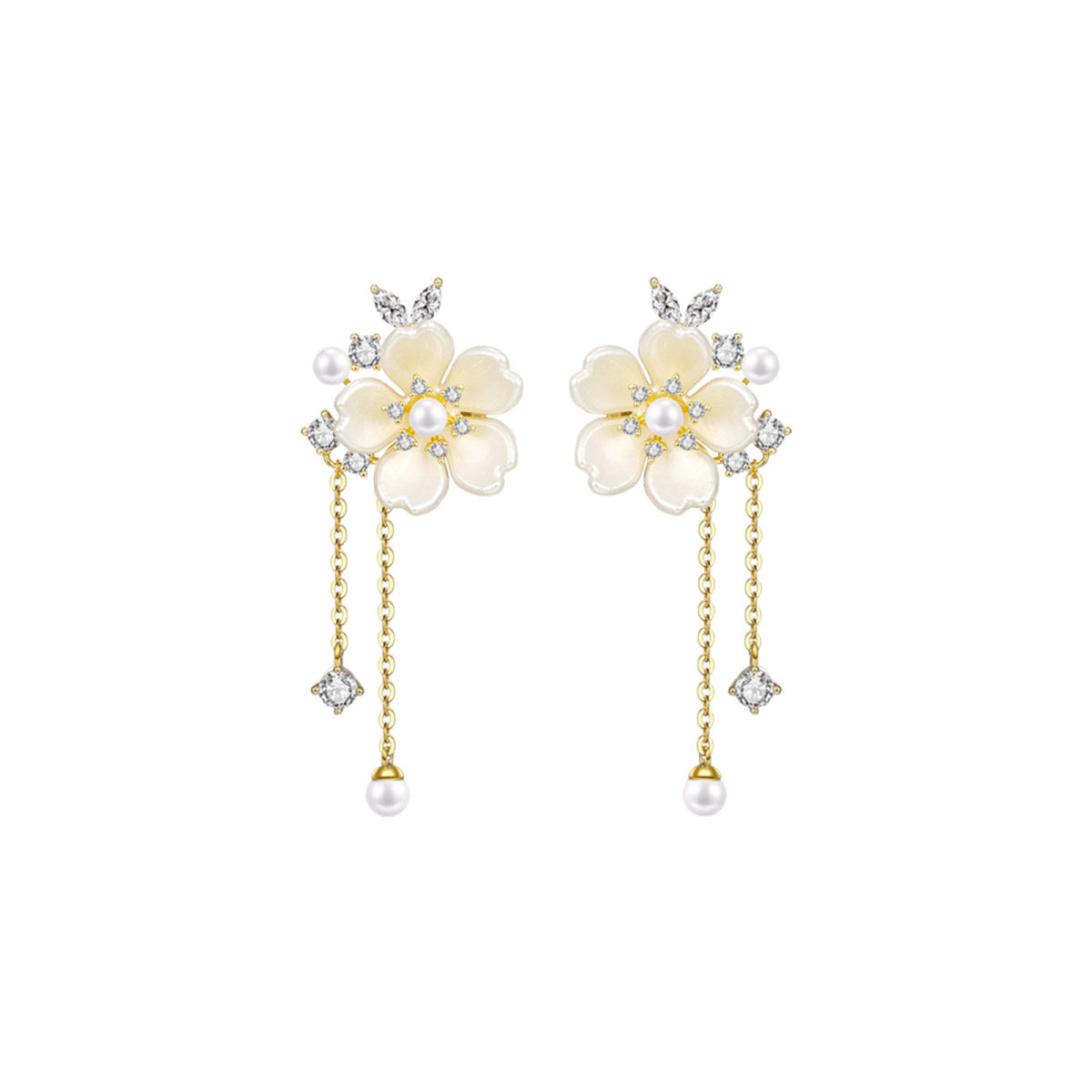 Exquisite Blossom Gold Earrings