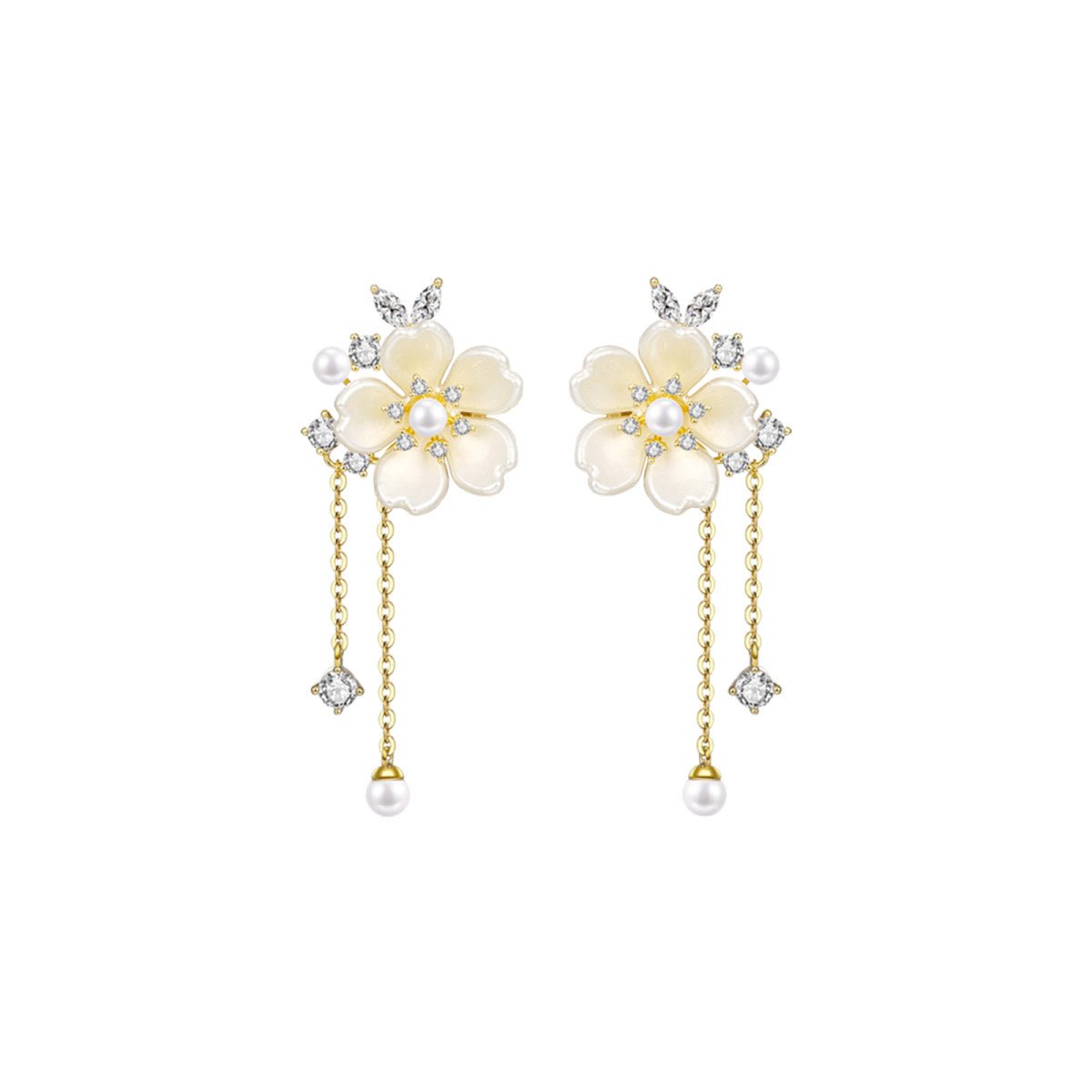 Exquisite Blossom Gold Earrings