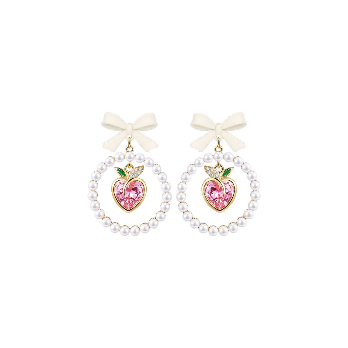 Gifted Candy Peach Pink Earrings