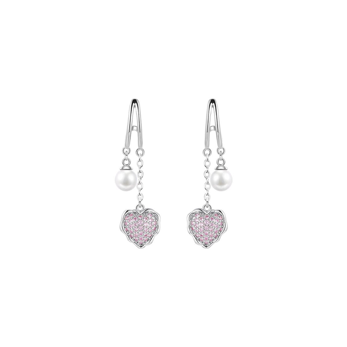 Sweet Treasures Drop Silver Earrings