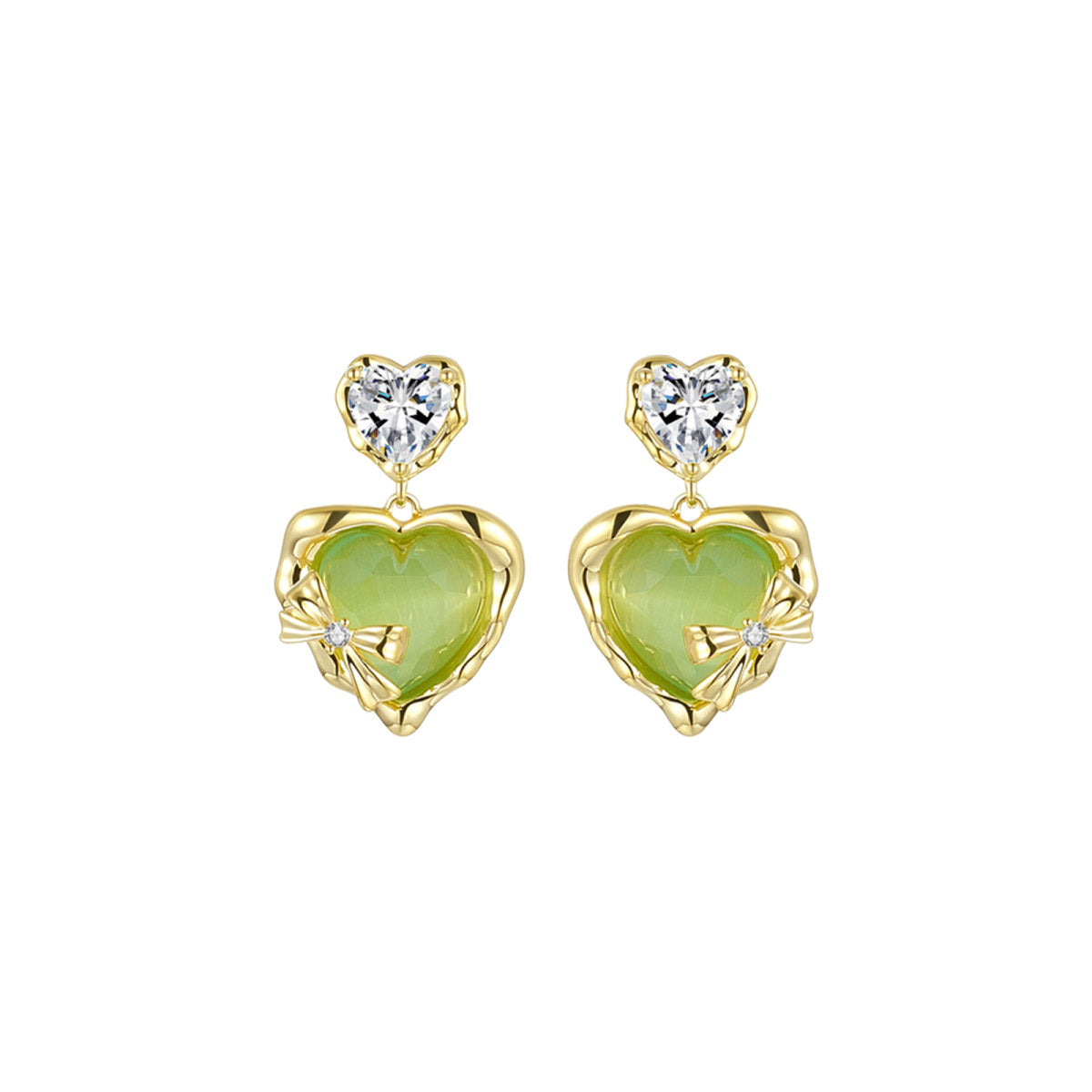 Candy Darling Green Earrings