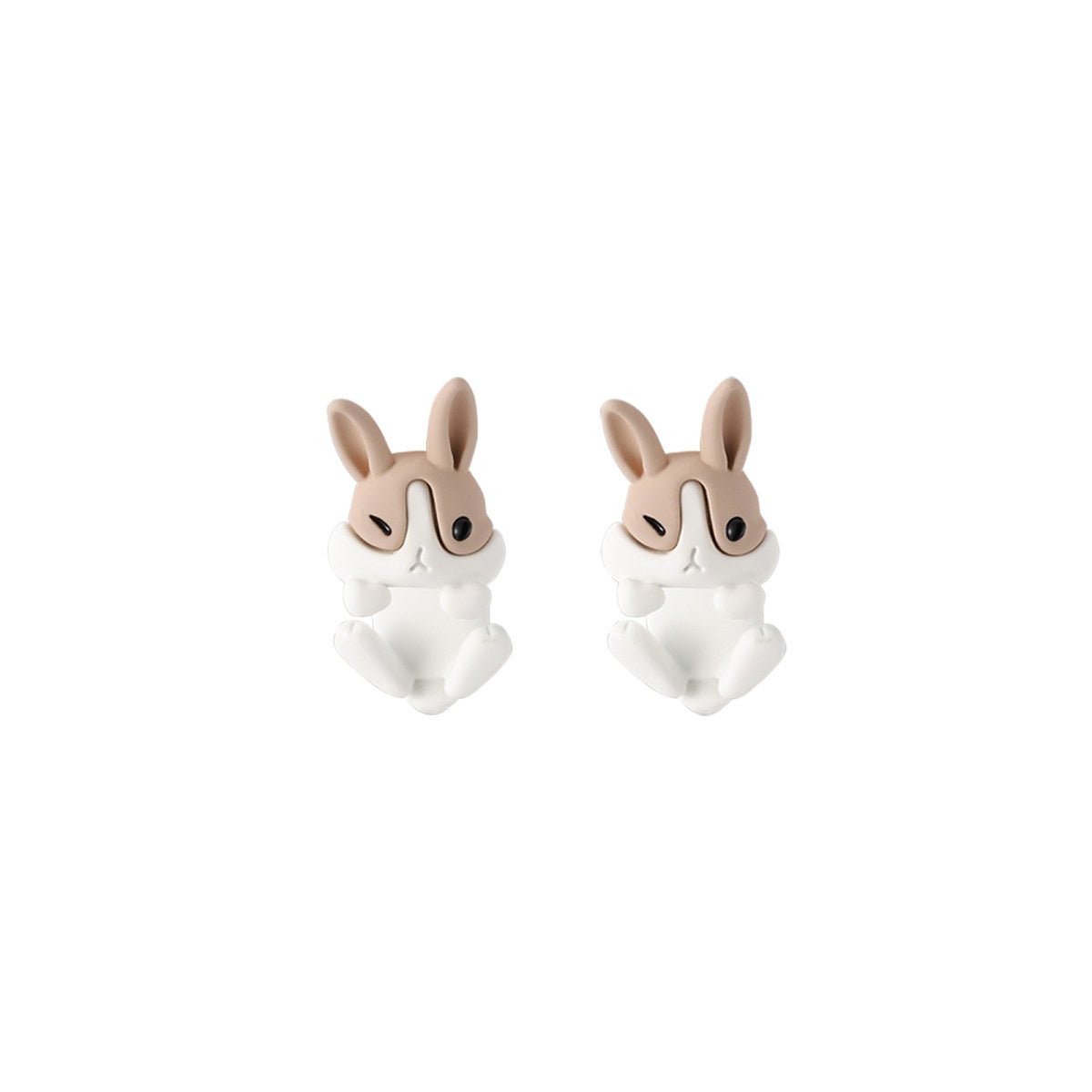 Cartoon Rabbit Mocha Earrings