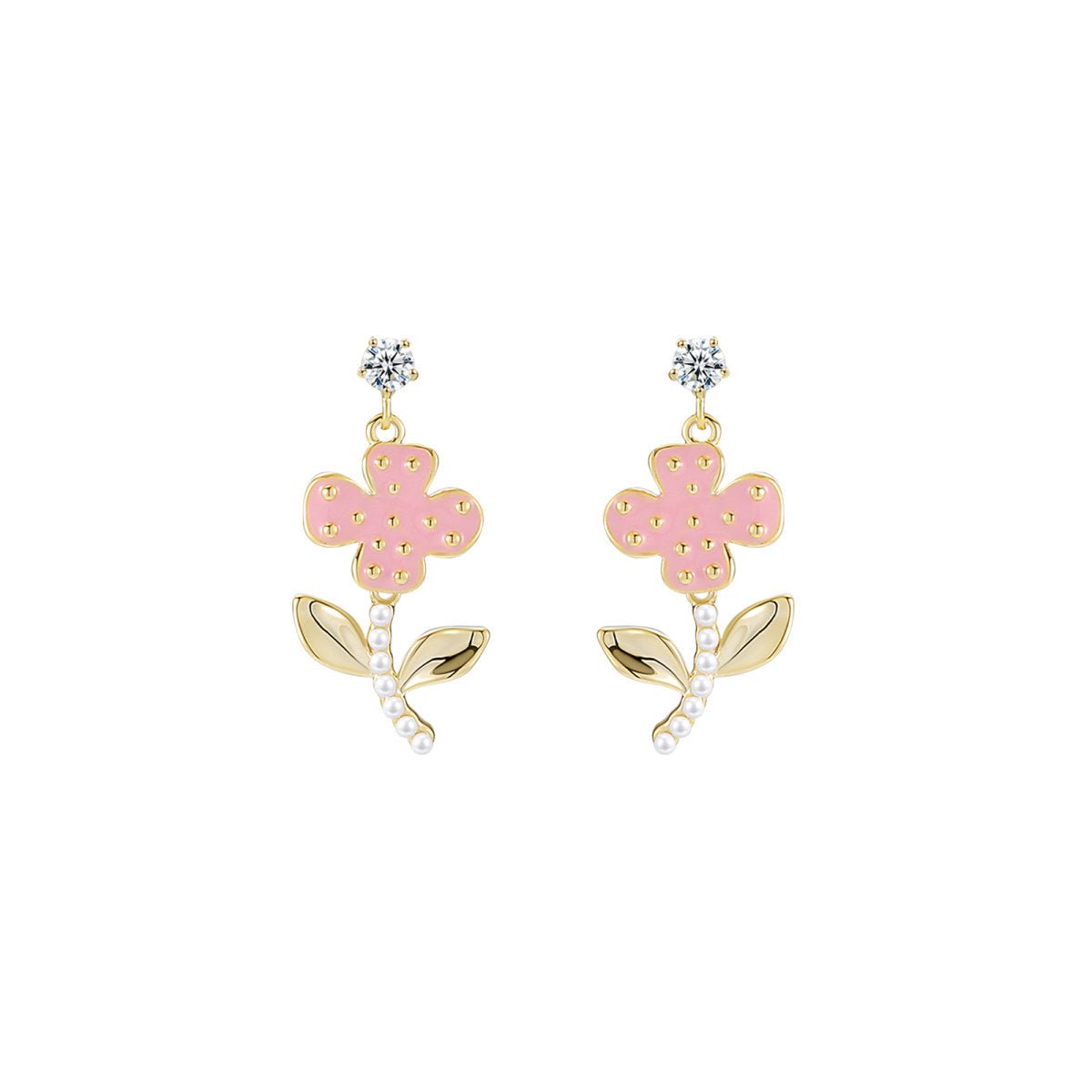 Grow Towards The Sun Pink Earrings