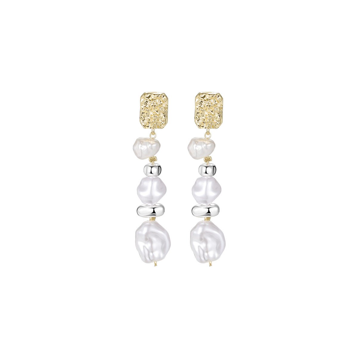 Lustrous Moss Gold Earrings