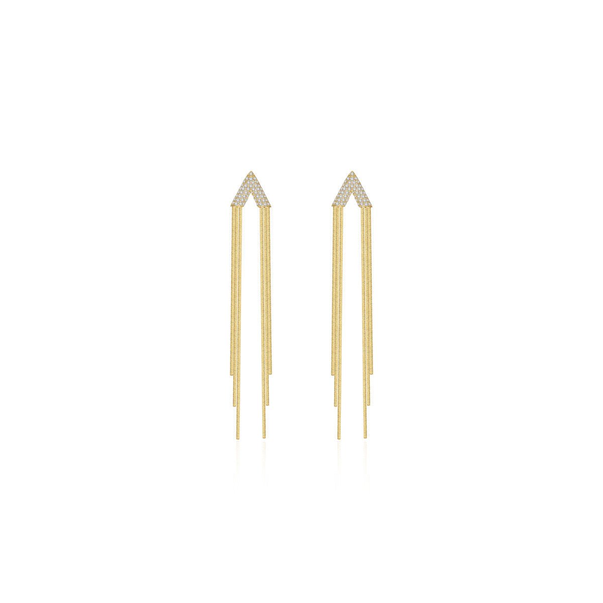 Donatello Tassle Gold Earrings