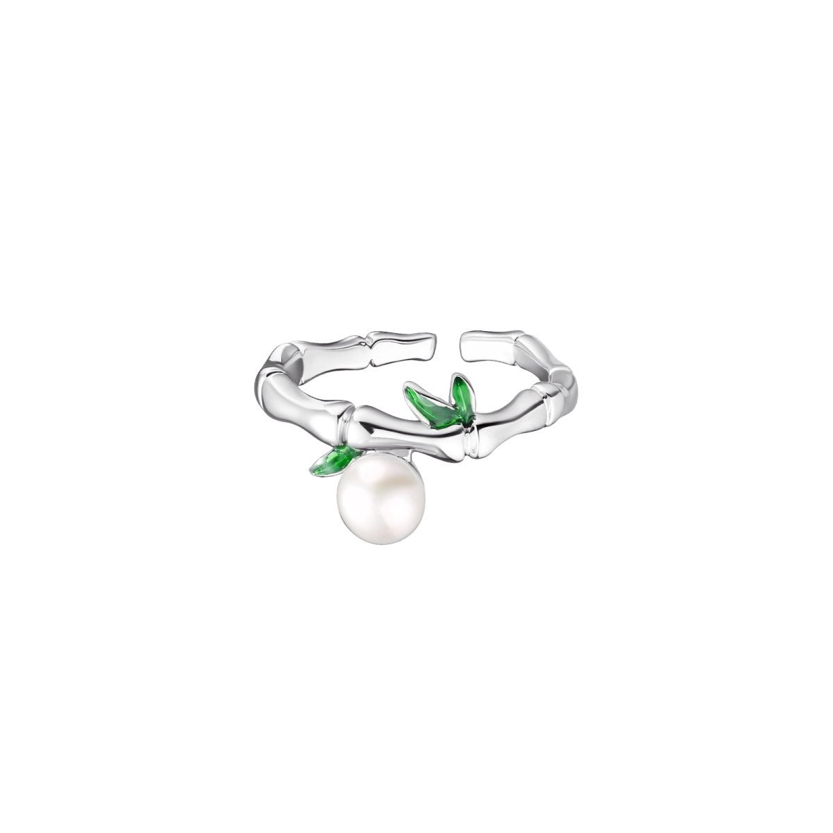 Dellium Bamboo Silver Ring