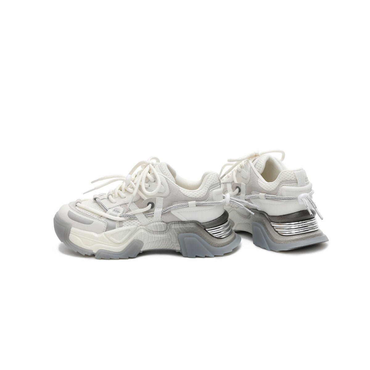 Gizu Chunky White Performance Sneakers