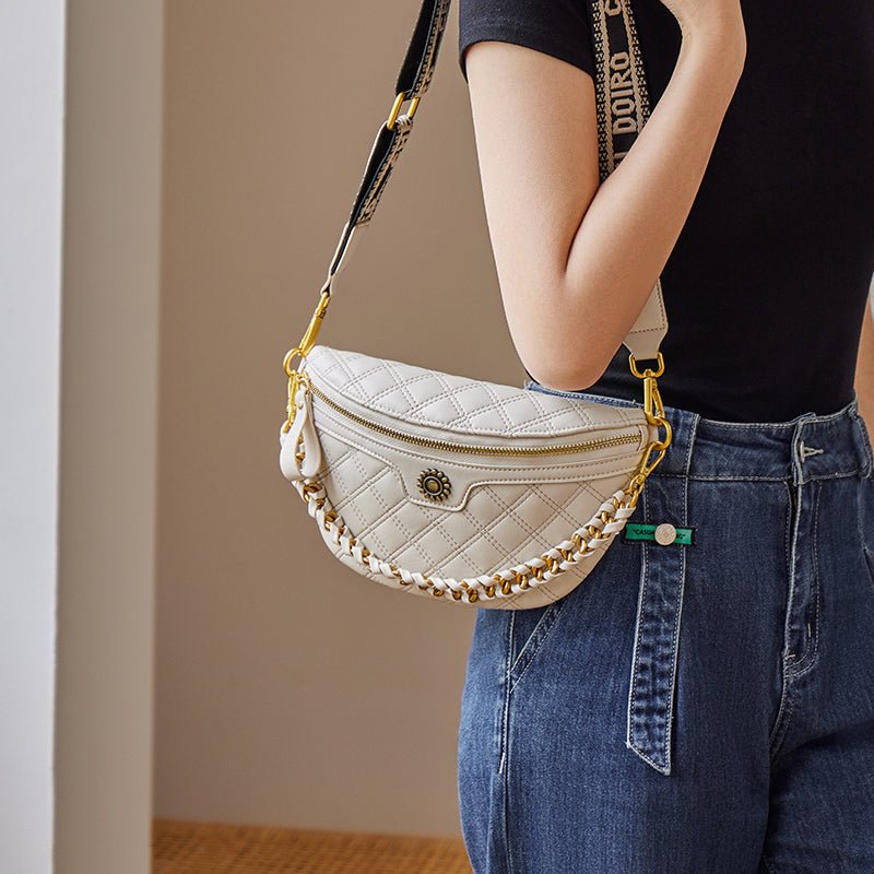 Araminta Quilted Chain Belt Bag