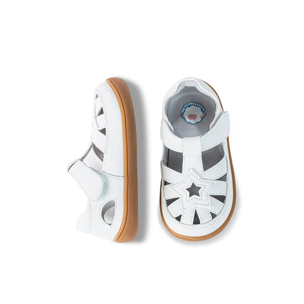 beaming star non slip breathable soft sole unisex walking shoes all white 5