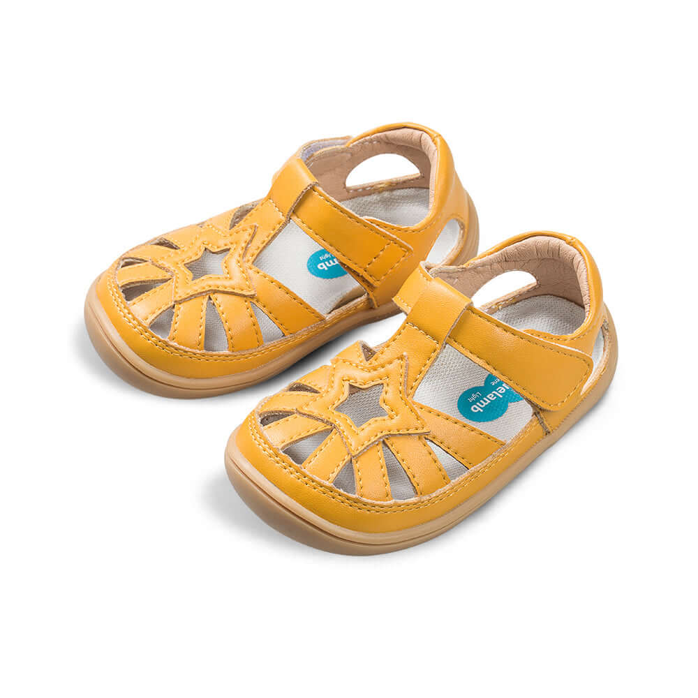 beaming star non slip breathable soft sole unisex walking shoes all yellow 2