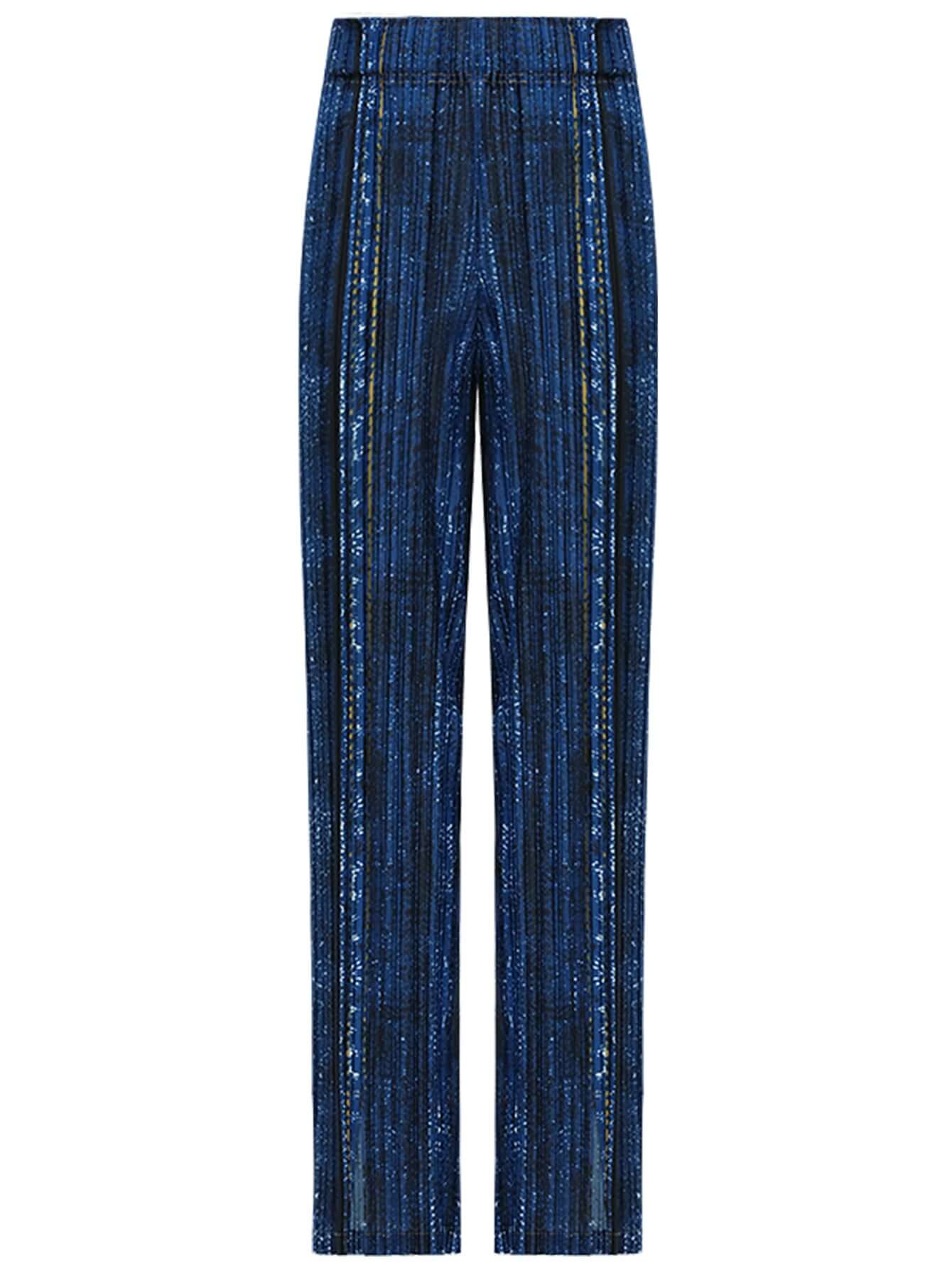 blue high waist pants all blue 4