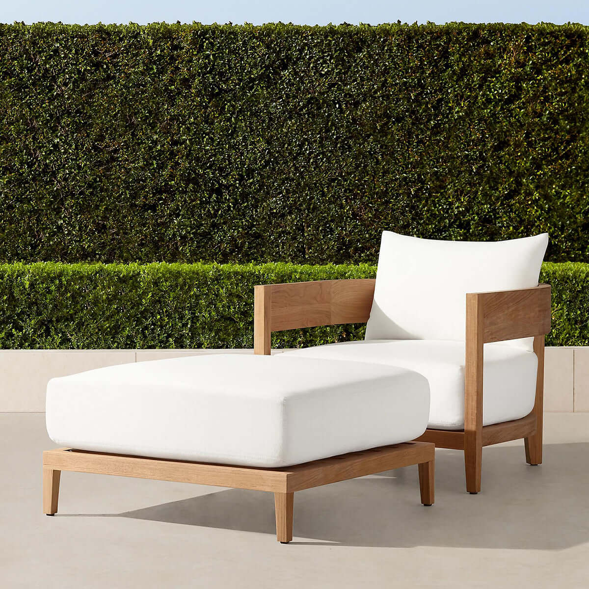 bruce leisure teak ottoman natural 2