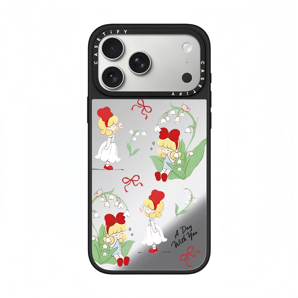 CASETiFY Lily Bell Garden Girl Phone Case - 0cm