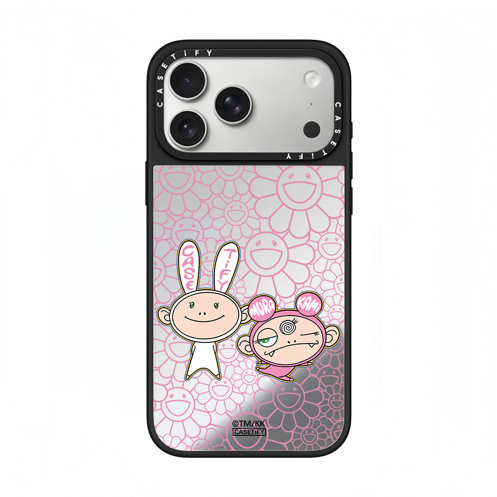 CASETiFY x Takashi Murakami Kaikai & Kiki Pink Flower Duo Phone Case