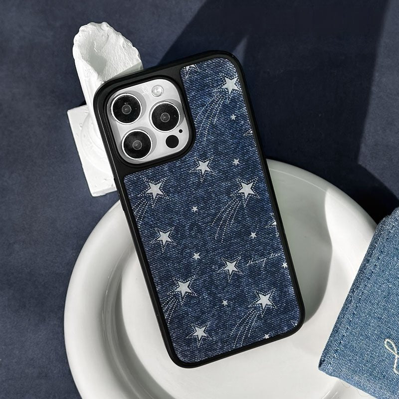 Casey Denim Shooting Star AG Matte Phone Case – Slim MagSafe Anti-Fingerprint TPU Protective Cover