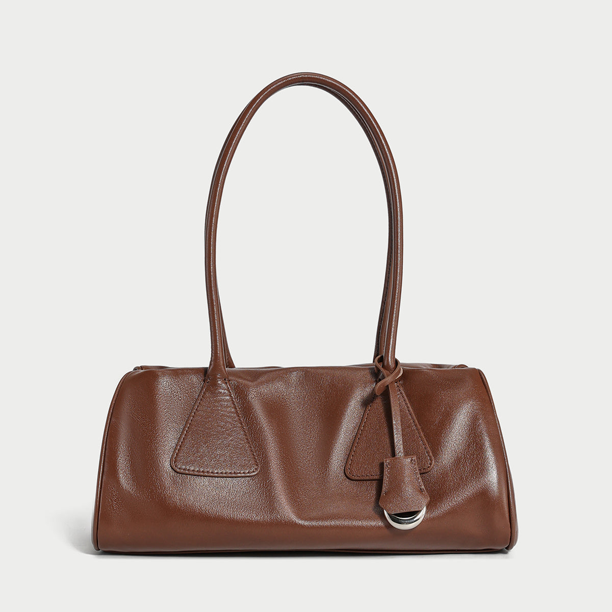 Classic Baguette Leather Shoulder Bag