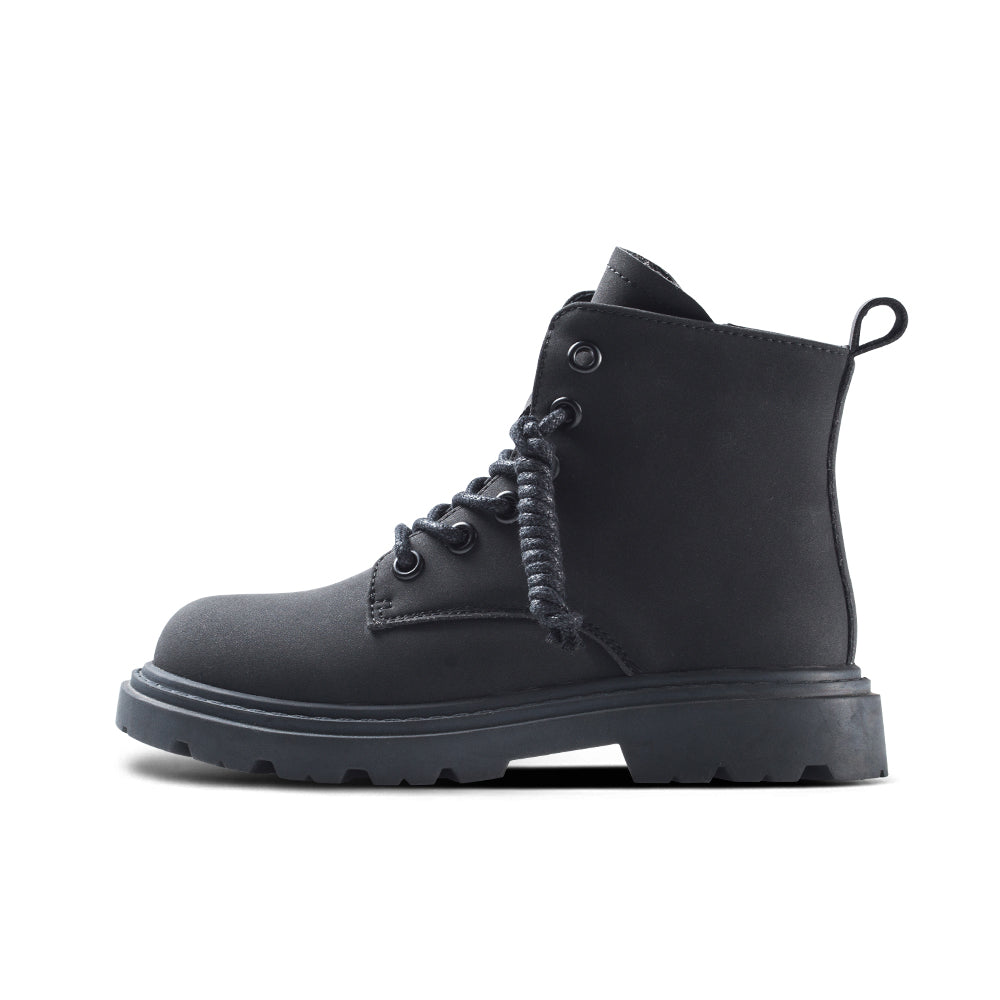classic kids black combat boots all black 1