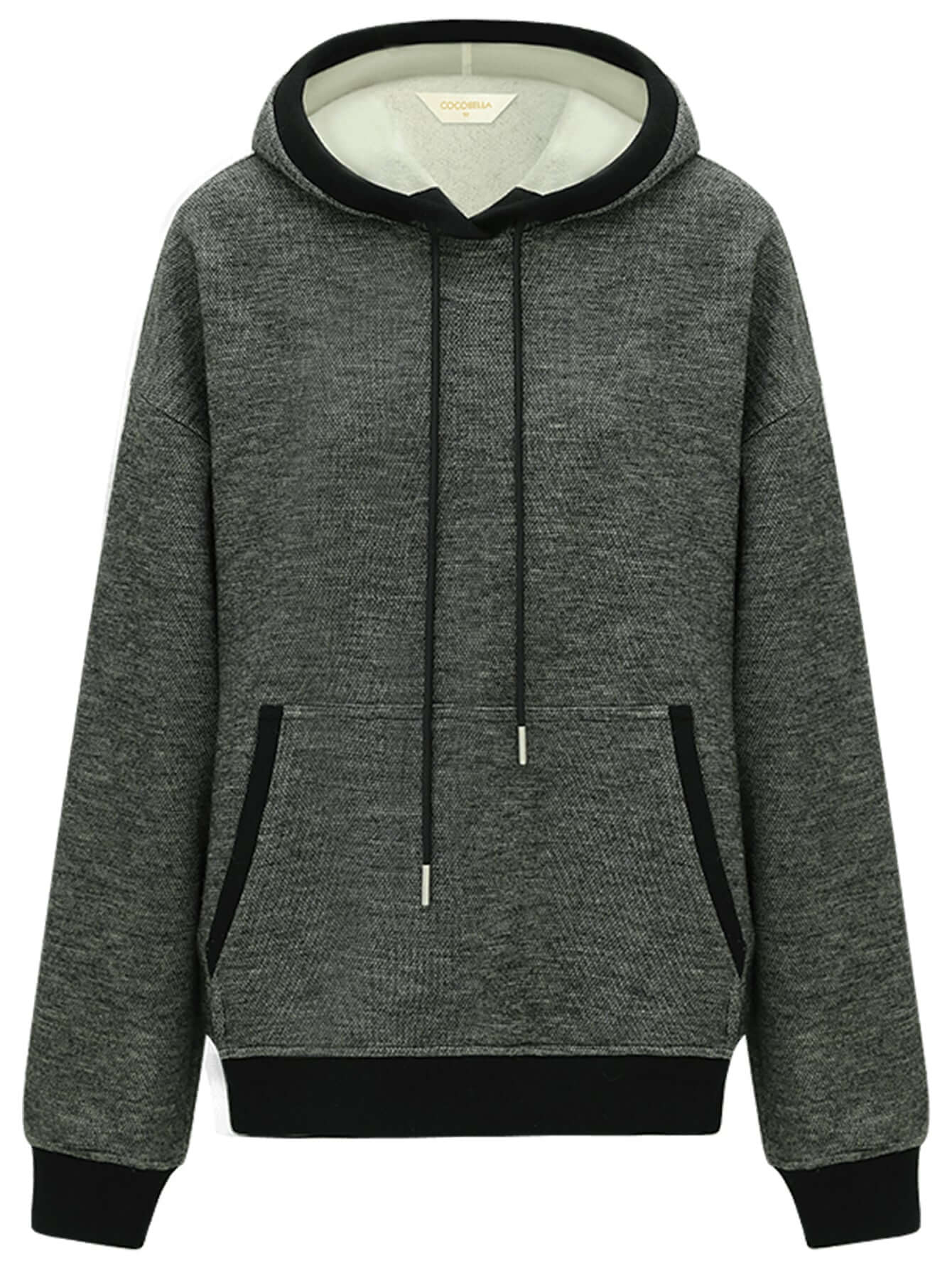 comfy knitted charcoal hooded sweater all charcoal 4