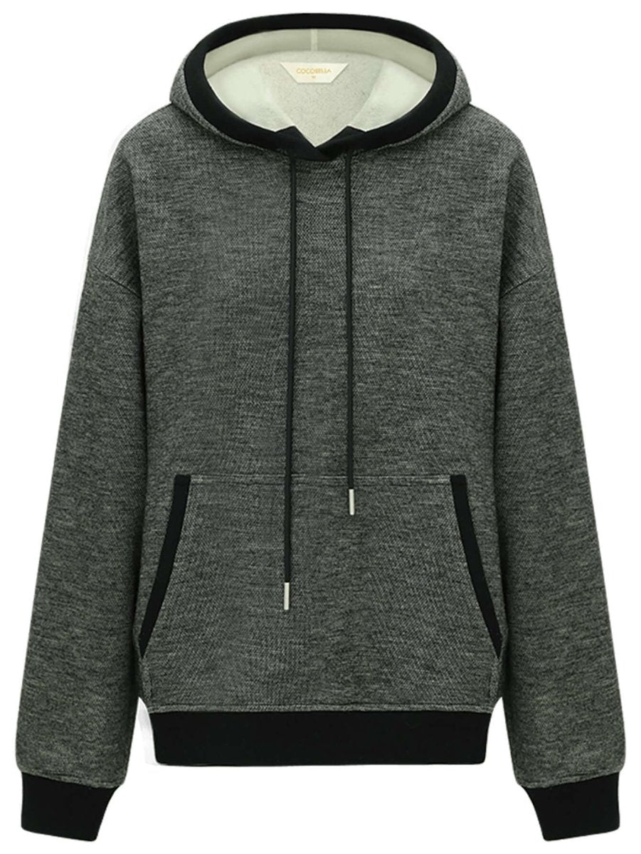 comfy knitted charcoal hooded sweater all charcoal 4