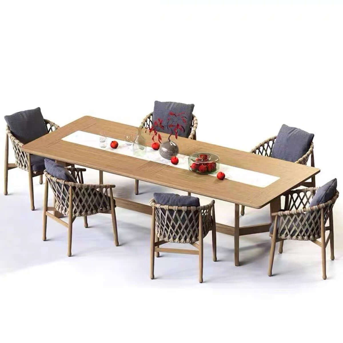 curry long dining table all sand 6