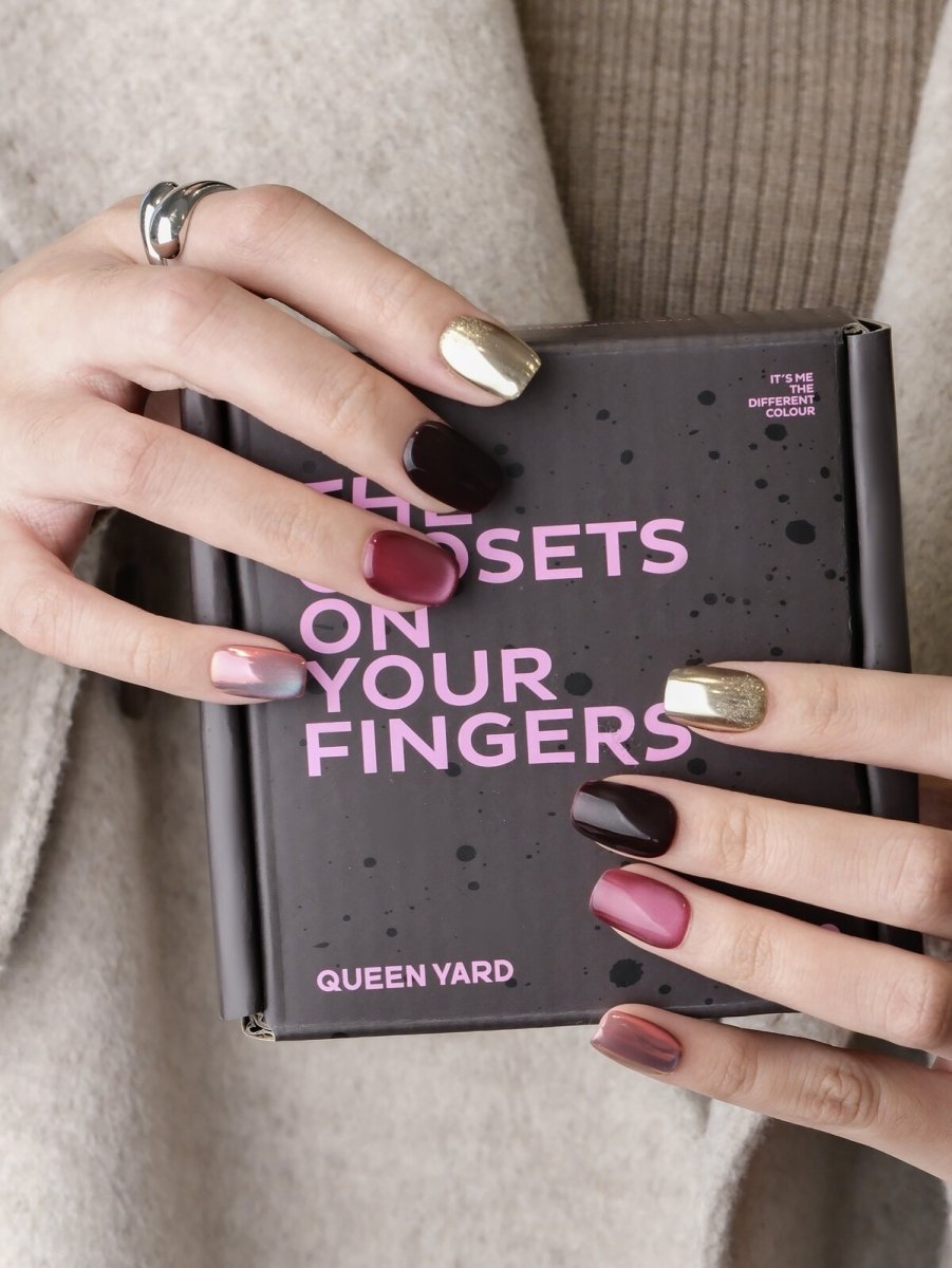 Dragon Fruit Cat-Eye Press-On Nails