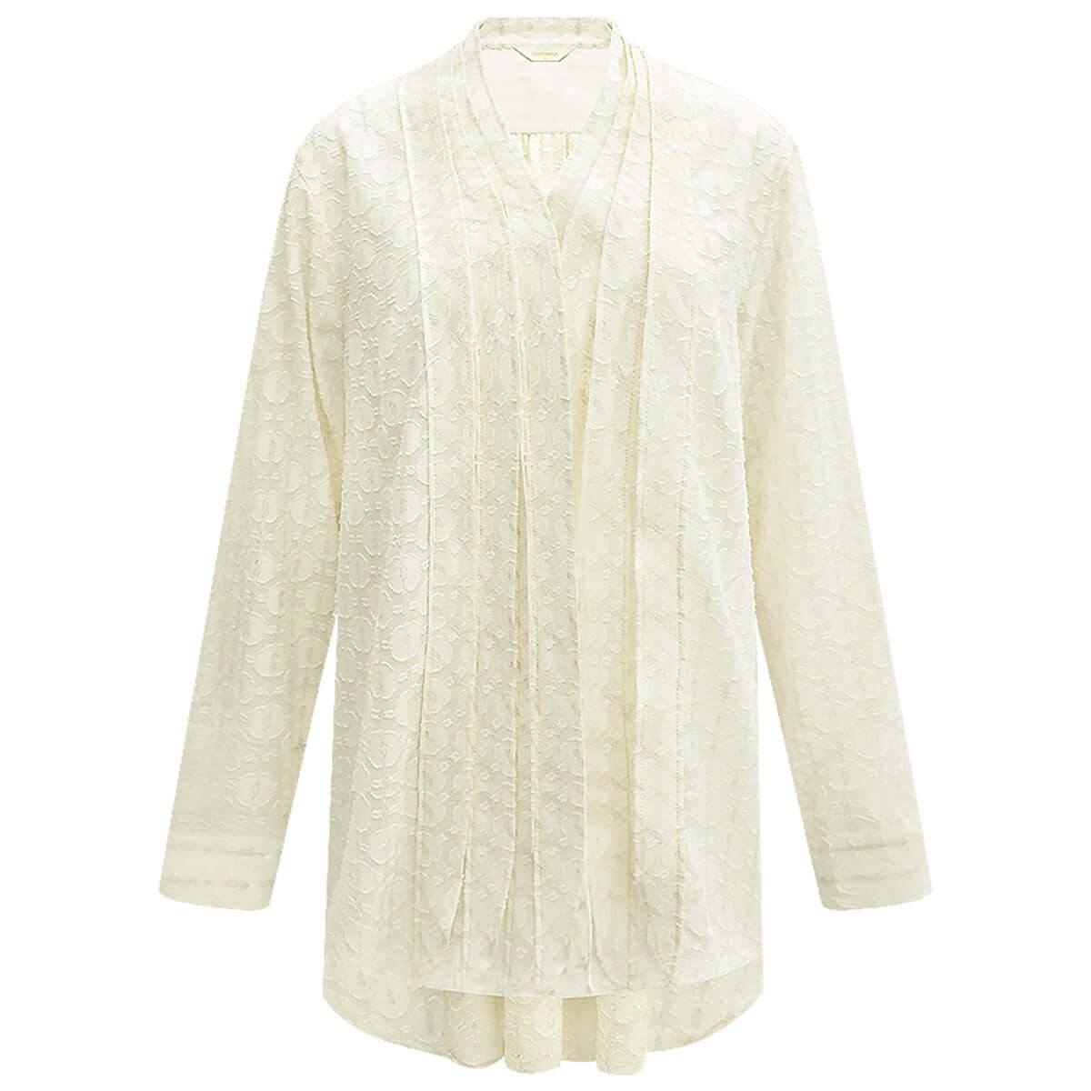 elegant pleated v neck apricot chiffon shirt all apricot 4