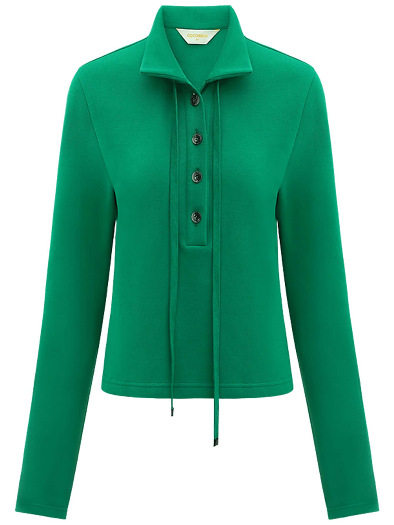 emerald green collared polo top all green 4