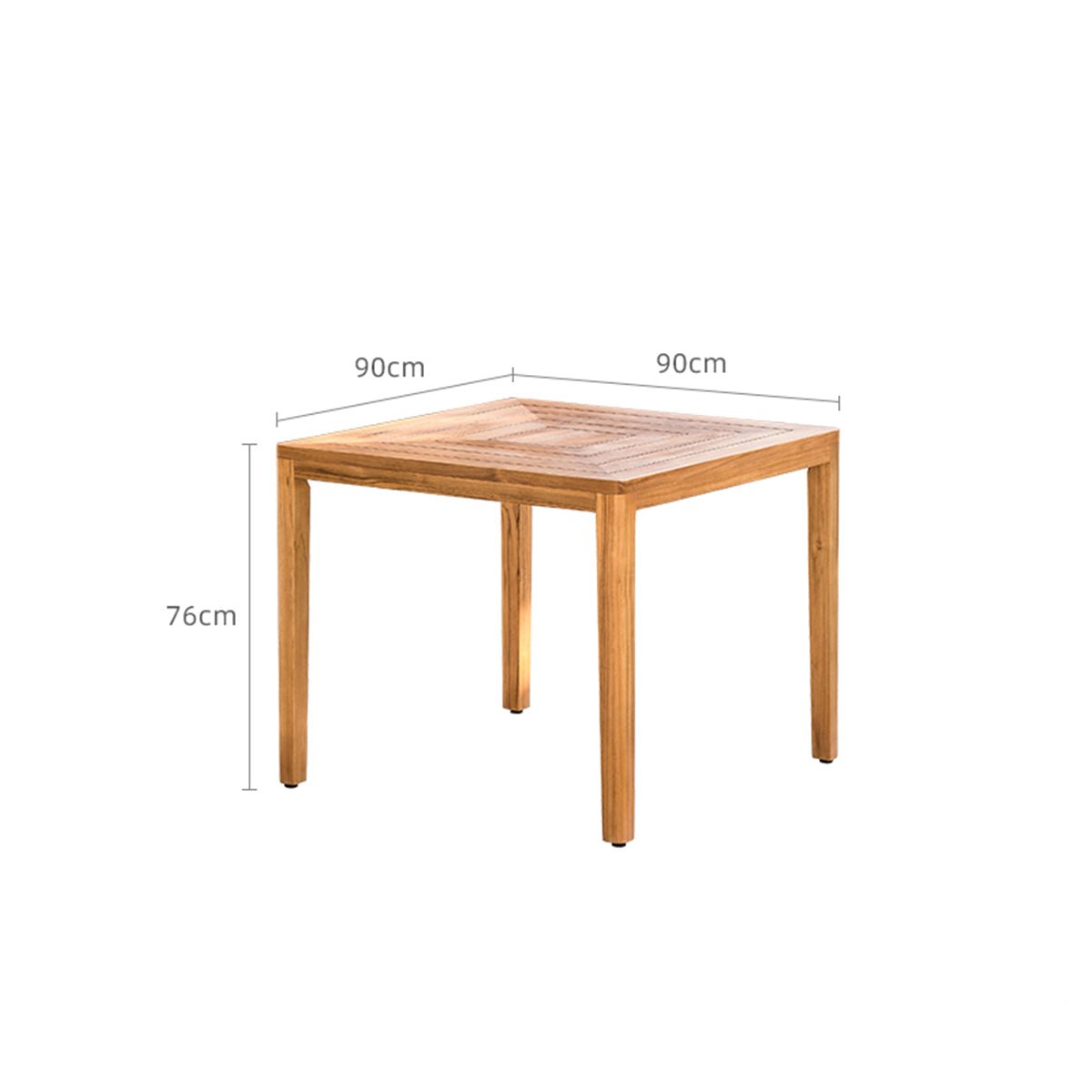 etimoe square teake table all 5