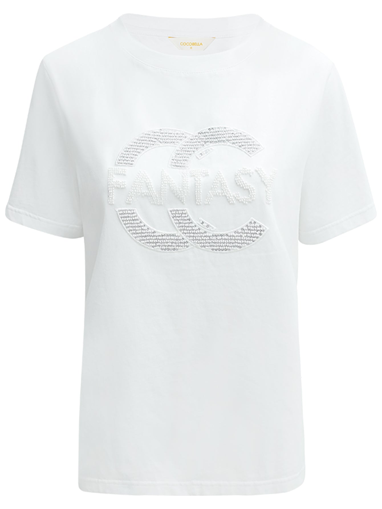 fantasy white short sleeve cotton tee all white 4