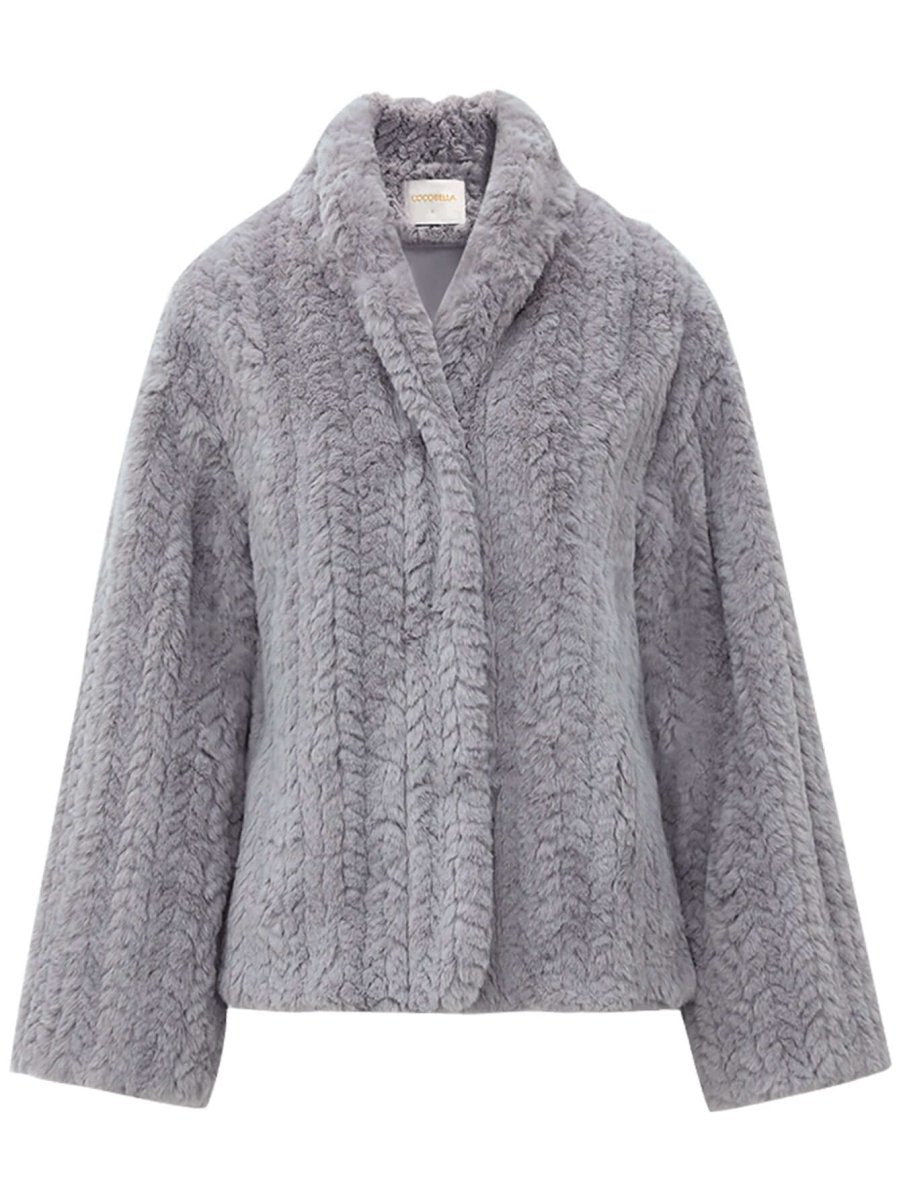 faux shearling knitted lavender bomber jacket all lavender 4