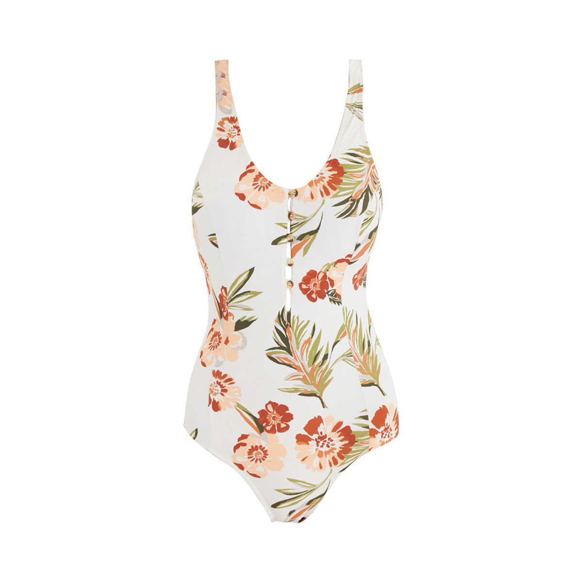 front clasp floral one piece with back cut outs all floral 4