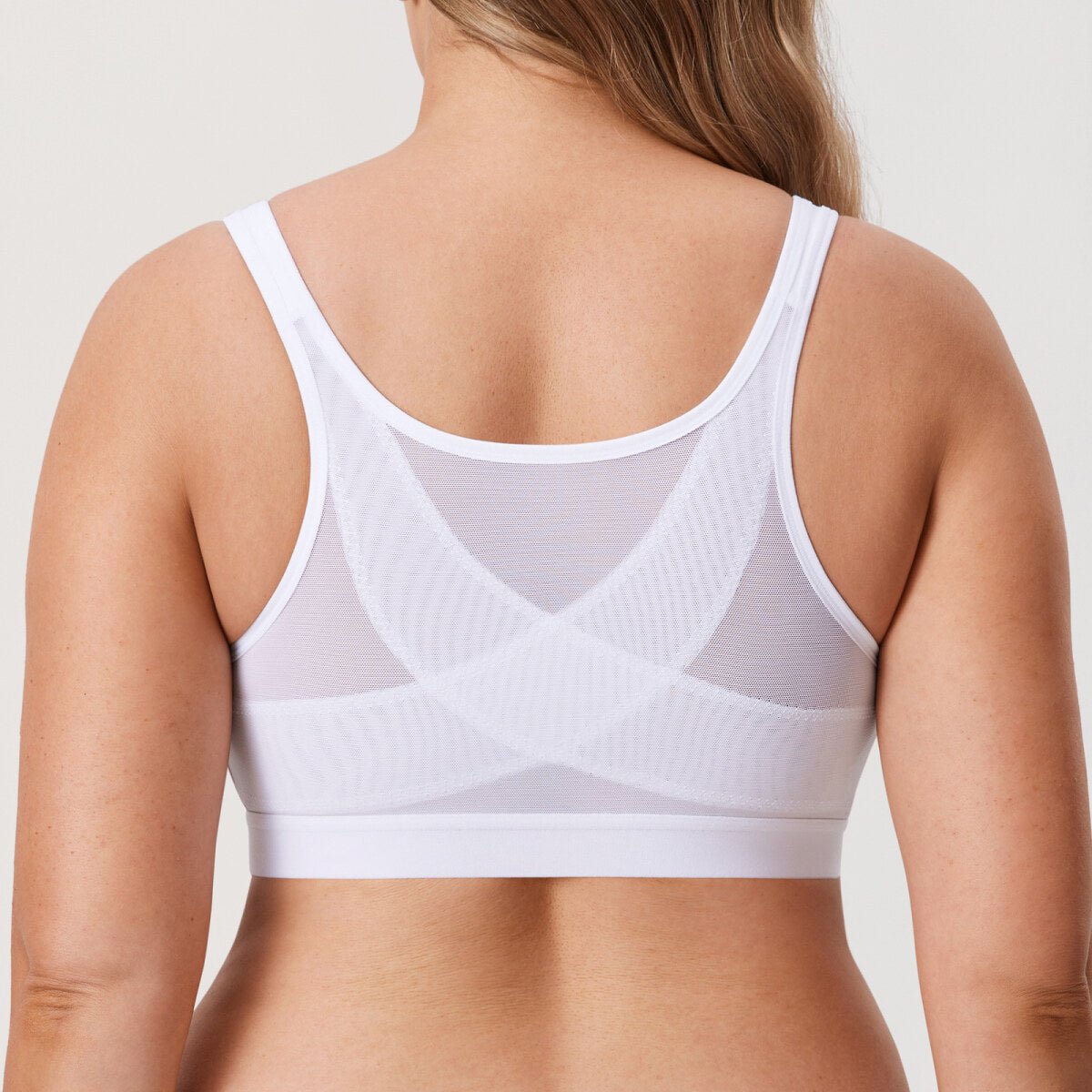 Front Closure X - Back Posture Support Wireless Full Coverage Bra