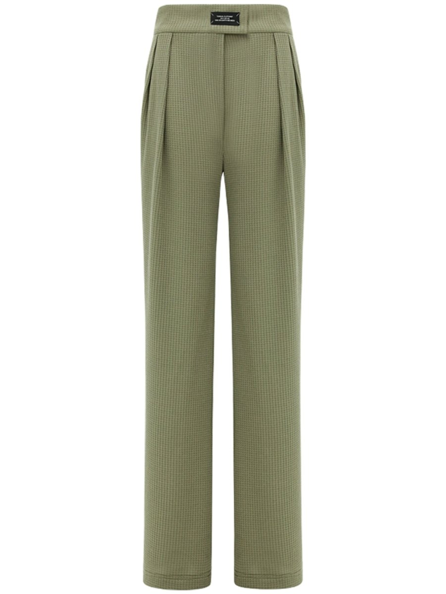 green straight leg pants all green 4