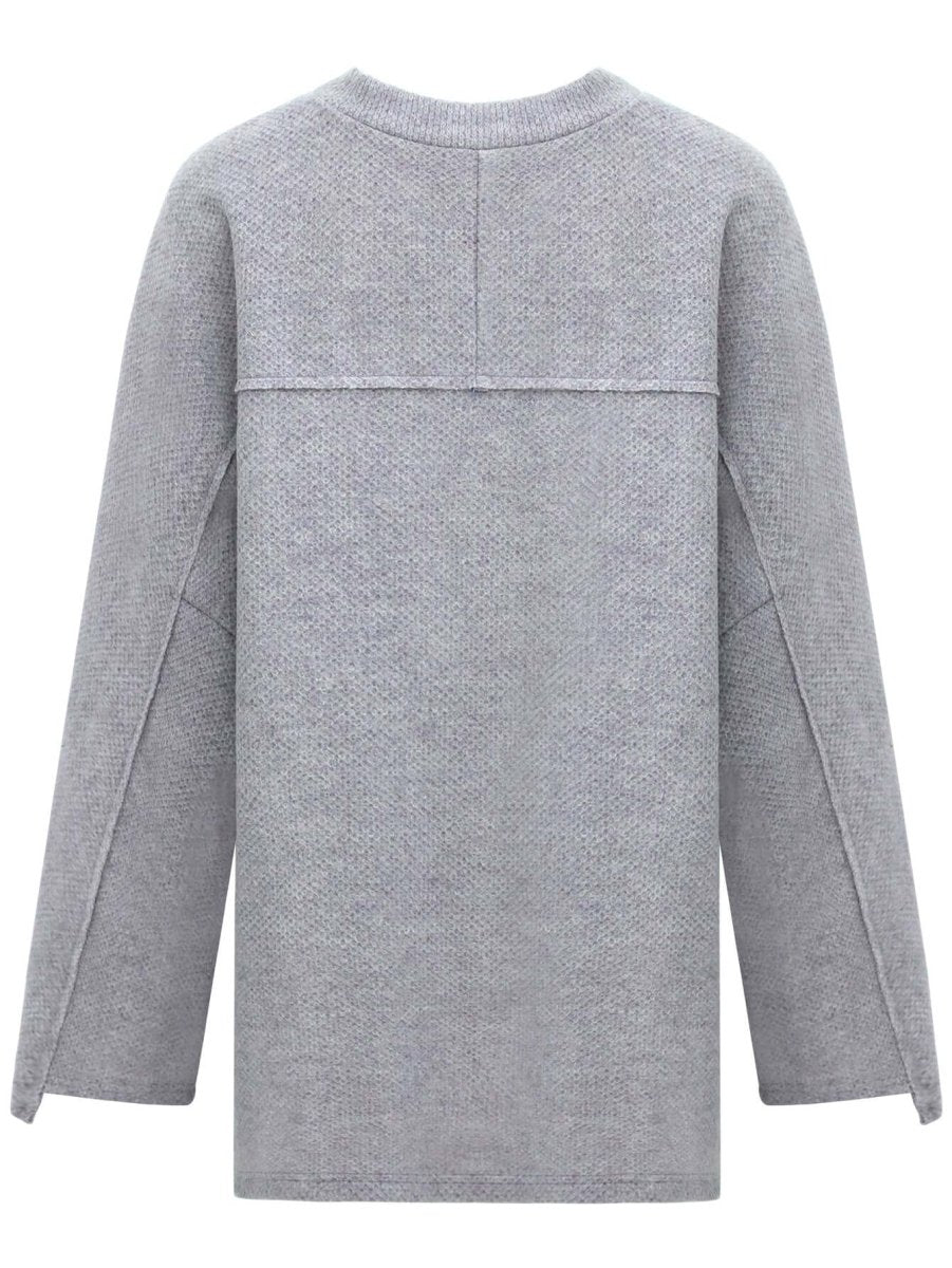 grey patchwork quilt sweatshirt all grey 5