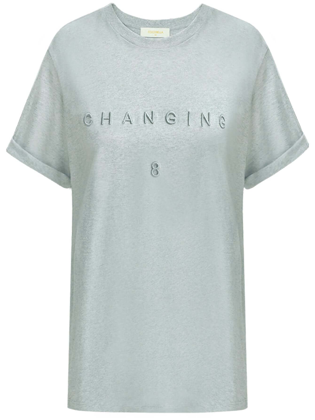 grey short sleeve 3d printed t shirt all grey 4