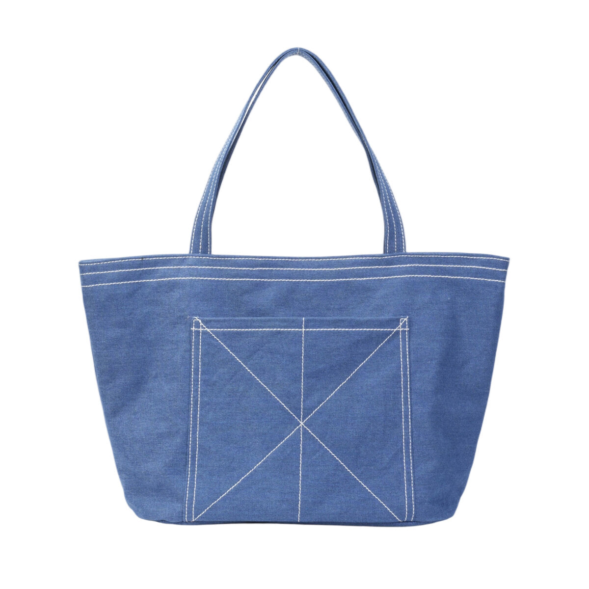 Heavy-Duty Canvas Tote Bag with Reinforced Front Pocket & Zip Closure – Large Laptop Commuter Shoulder Bag