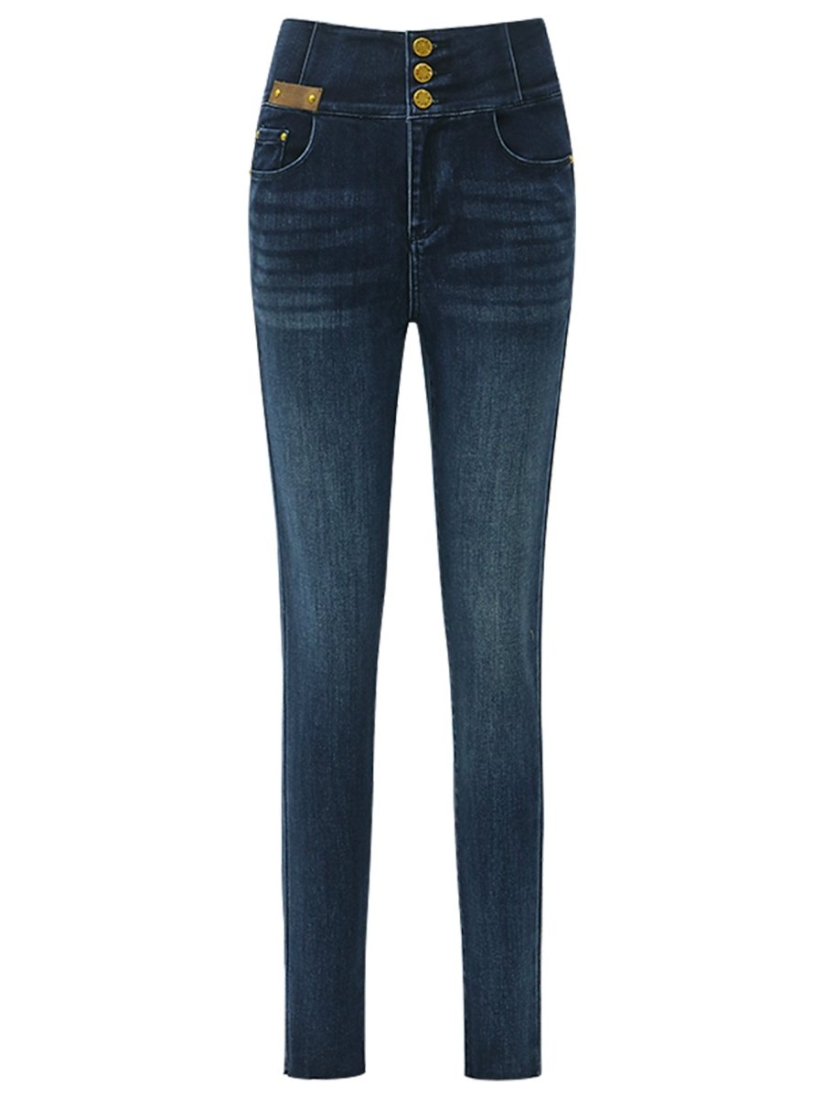 high waist skinny jeans navy all navy 4