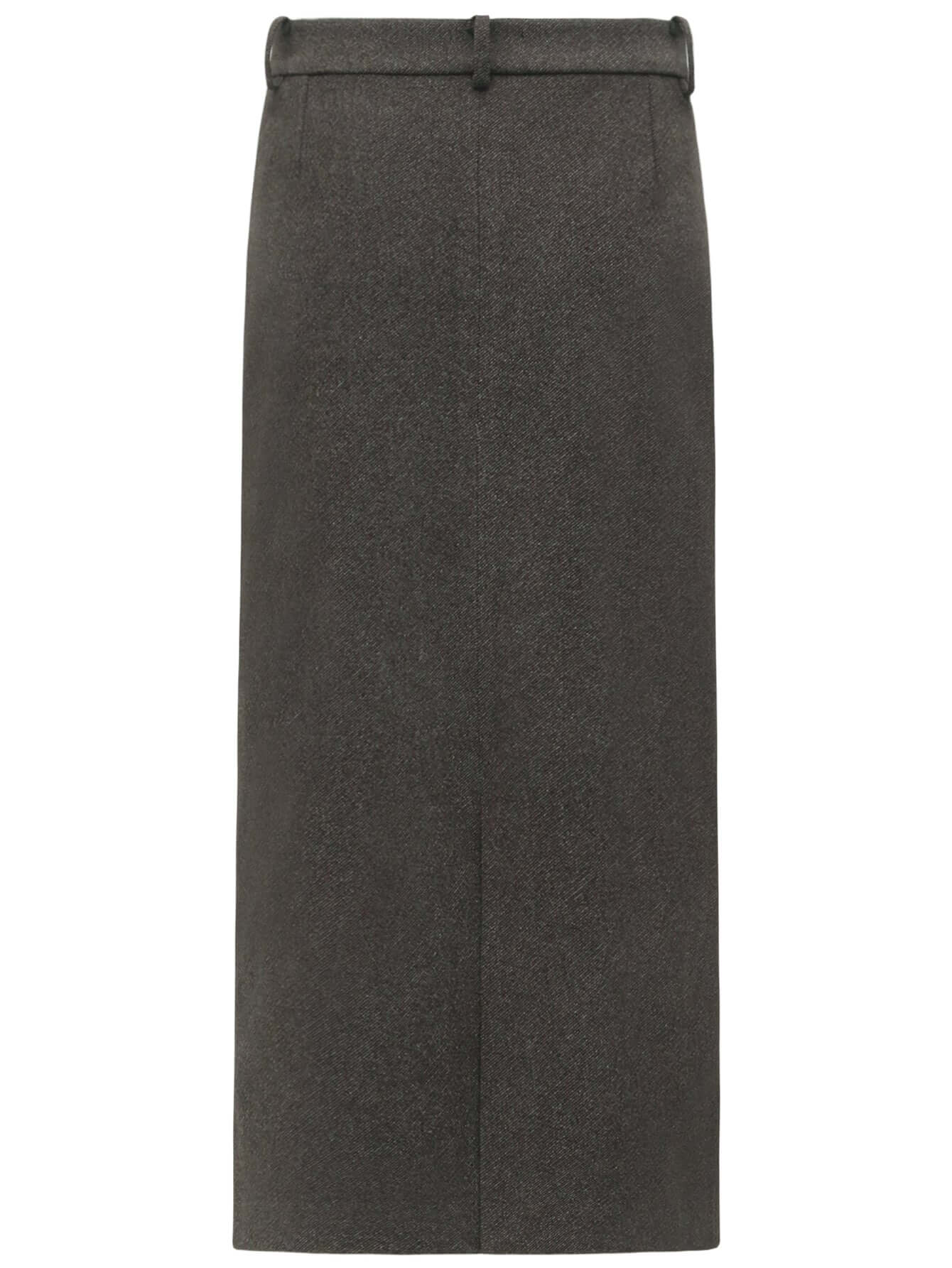high waisted modern charcoal midi skirt for winter all charcoal 5