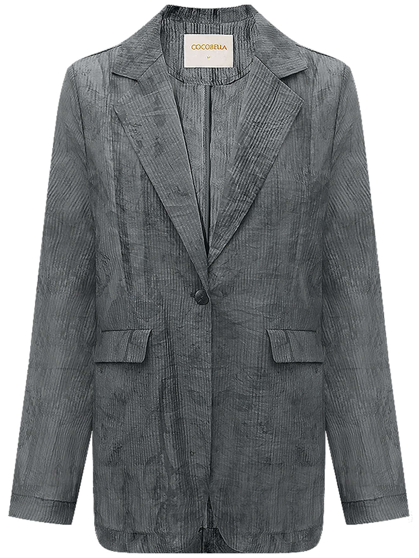 ink washed draped striped blazer all charcoal 4