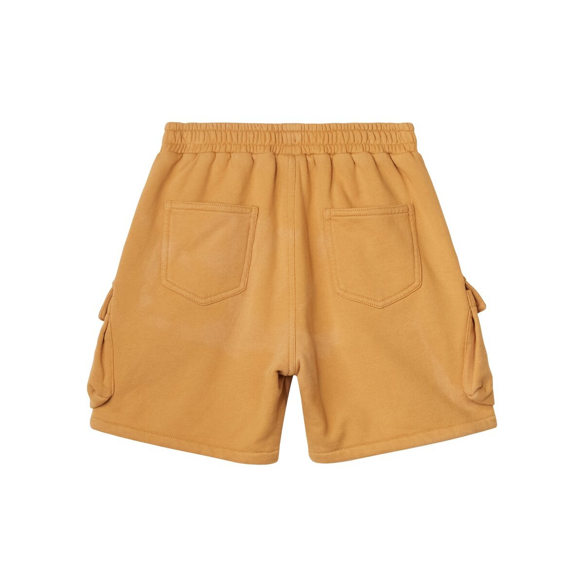 Kids APLUS DMINUS Loopback Terry Washed Cargo Shorts – 100% Cotton Heavyweight Workwear Shorts