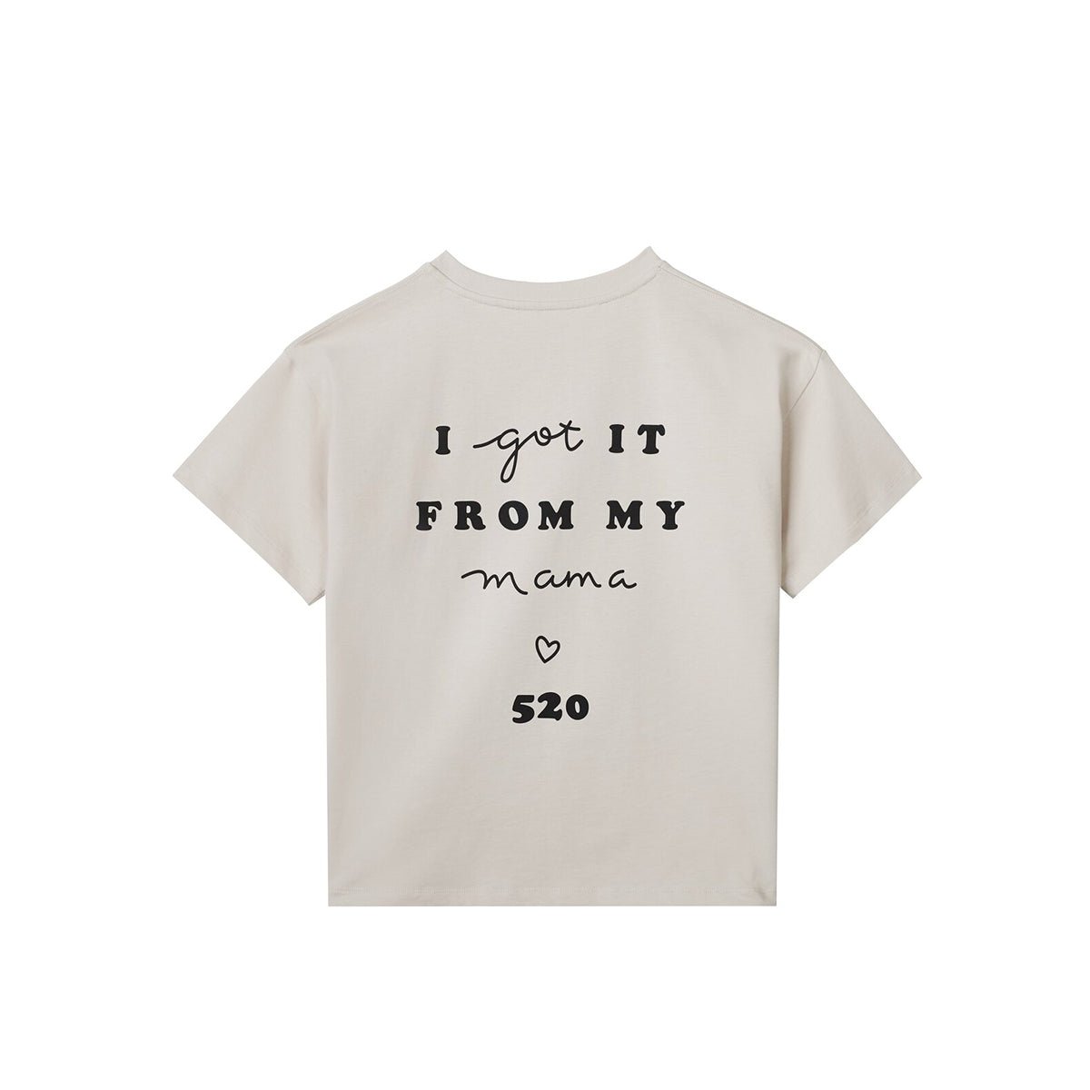 Kids APLUS DMINUS Love Mom Photo Graphic T-Shirt – 100% Cotton Boxy Fit Discharge Print Tee