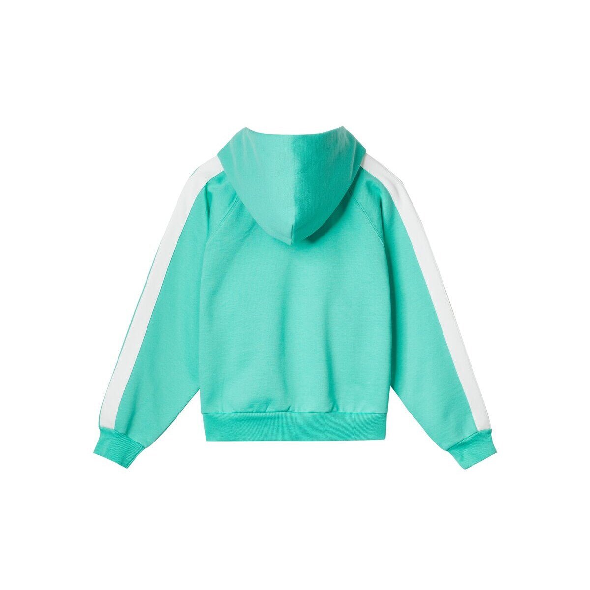 Kids APLUS DMINUS Side Stripe Oversized Pullover Hoodie – Structured Thin Fleece Sports Casual Sweatshirt