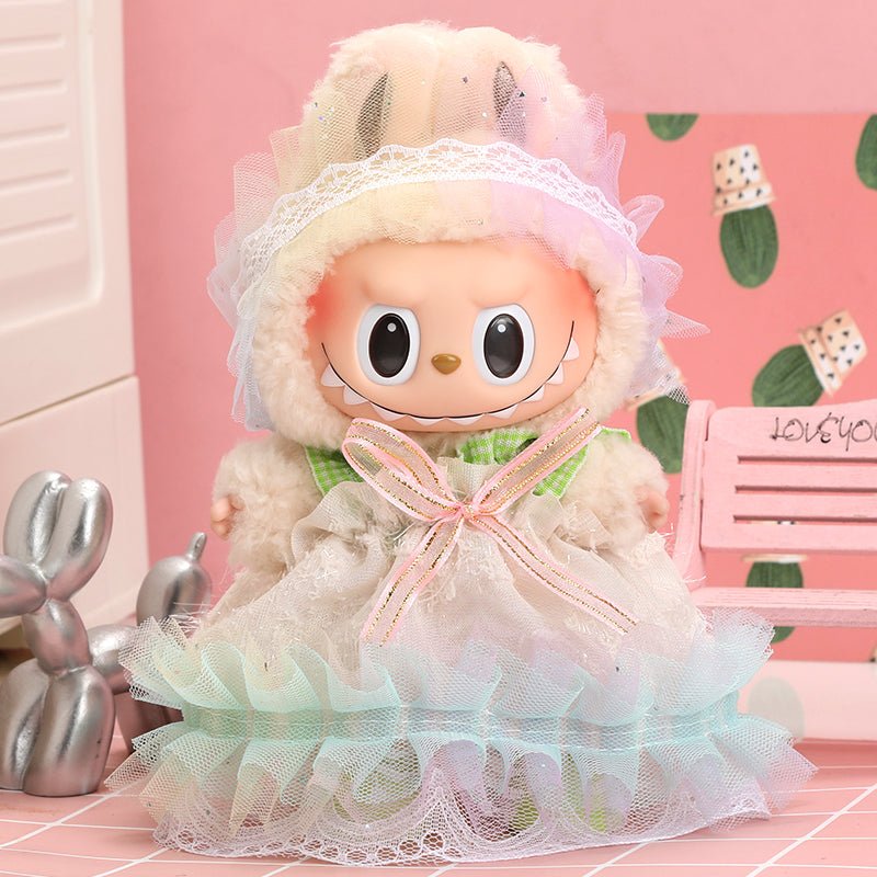 labubu pink dress Handmade Labubu Sailor Moon Pink Dress with Accessories