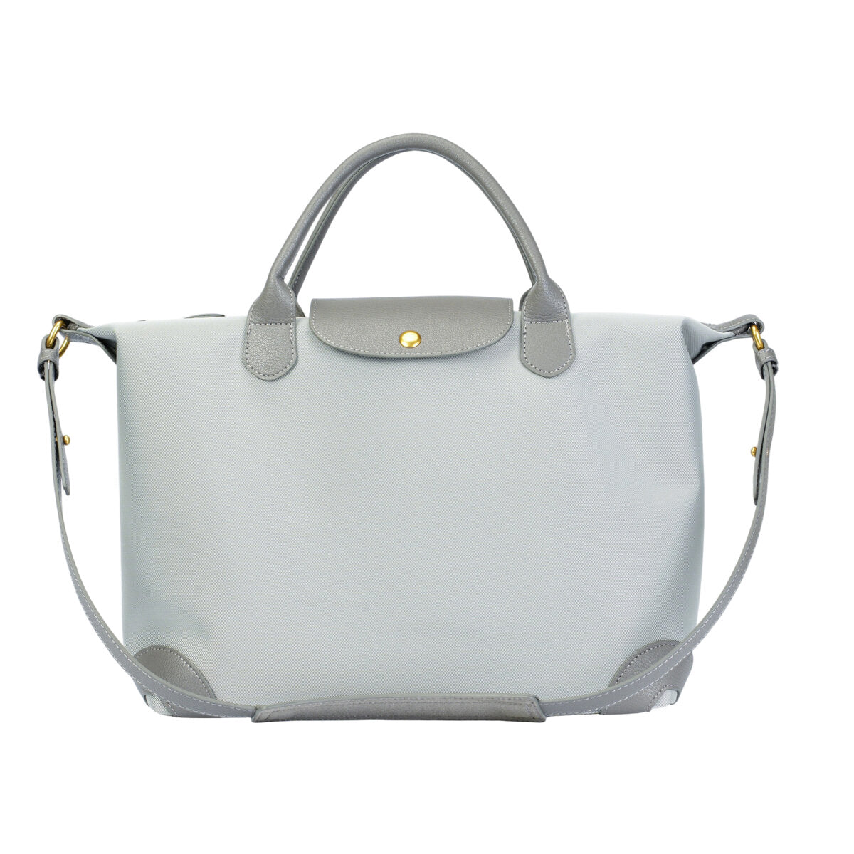 Large Capacity Water-Resistant Nylon Handbag with Genuine Leather Trim – Convertible Top Handle & Crossbody Bag