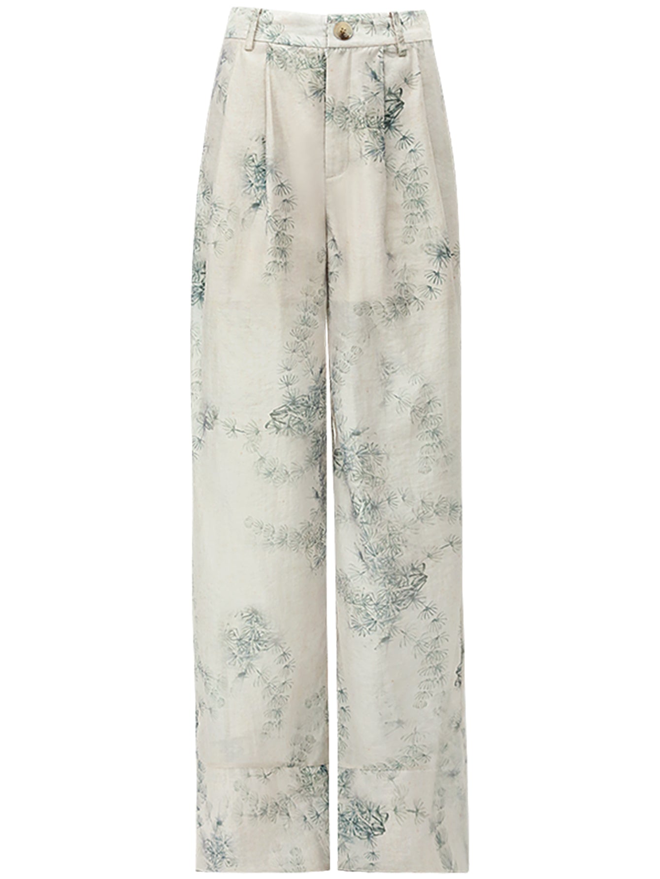 lightweight green straight leg pants all green 4