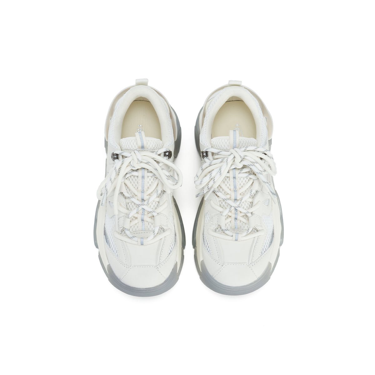 lightweight platform white running shoes all white 5