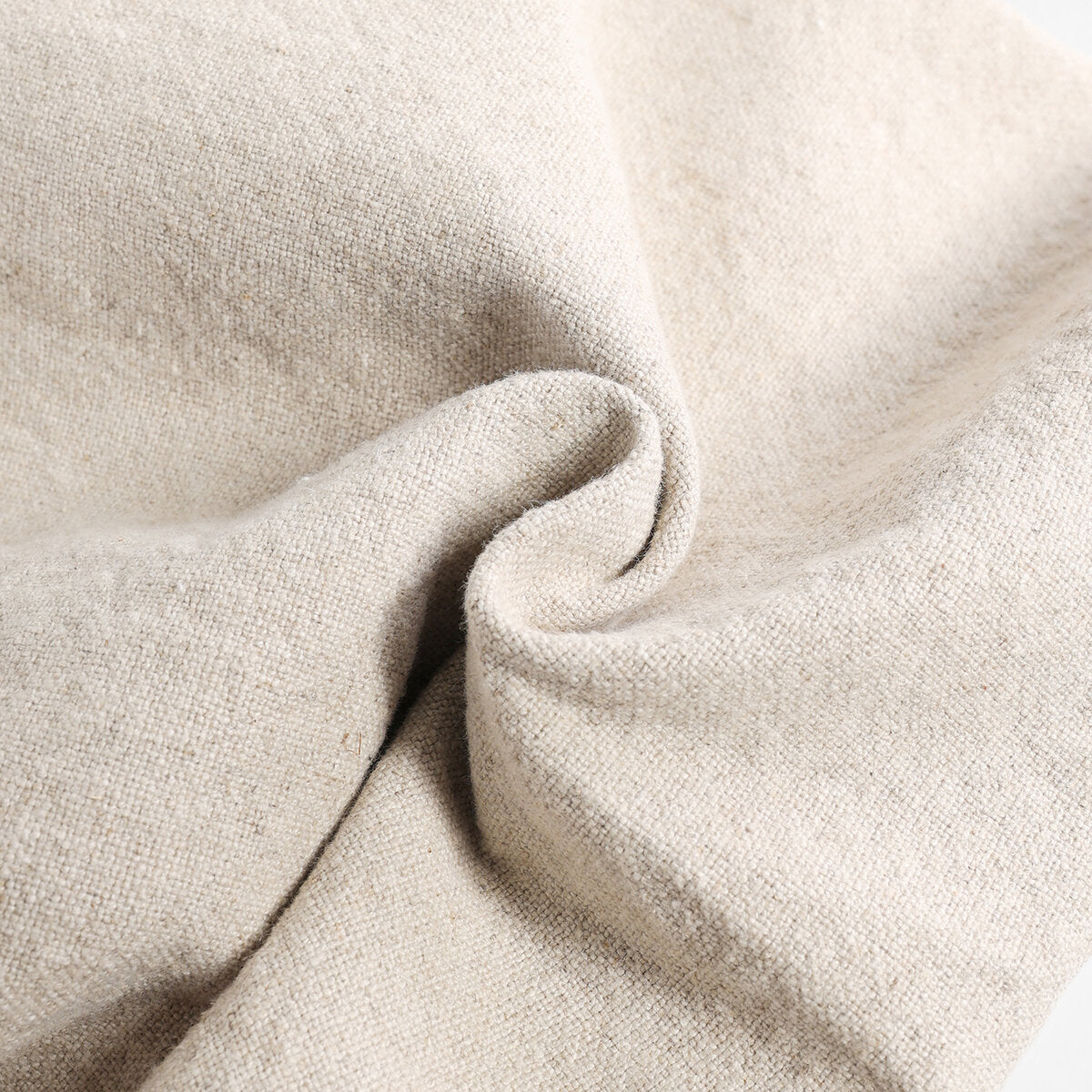 Linen Canvas Slouchy Tote Bag – Large-Capacity Three-Compartment Bag with Adjustable Leather Straps