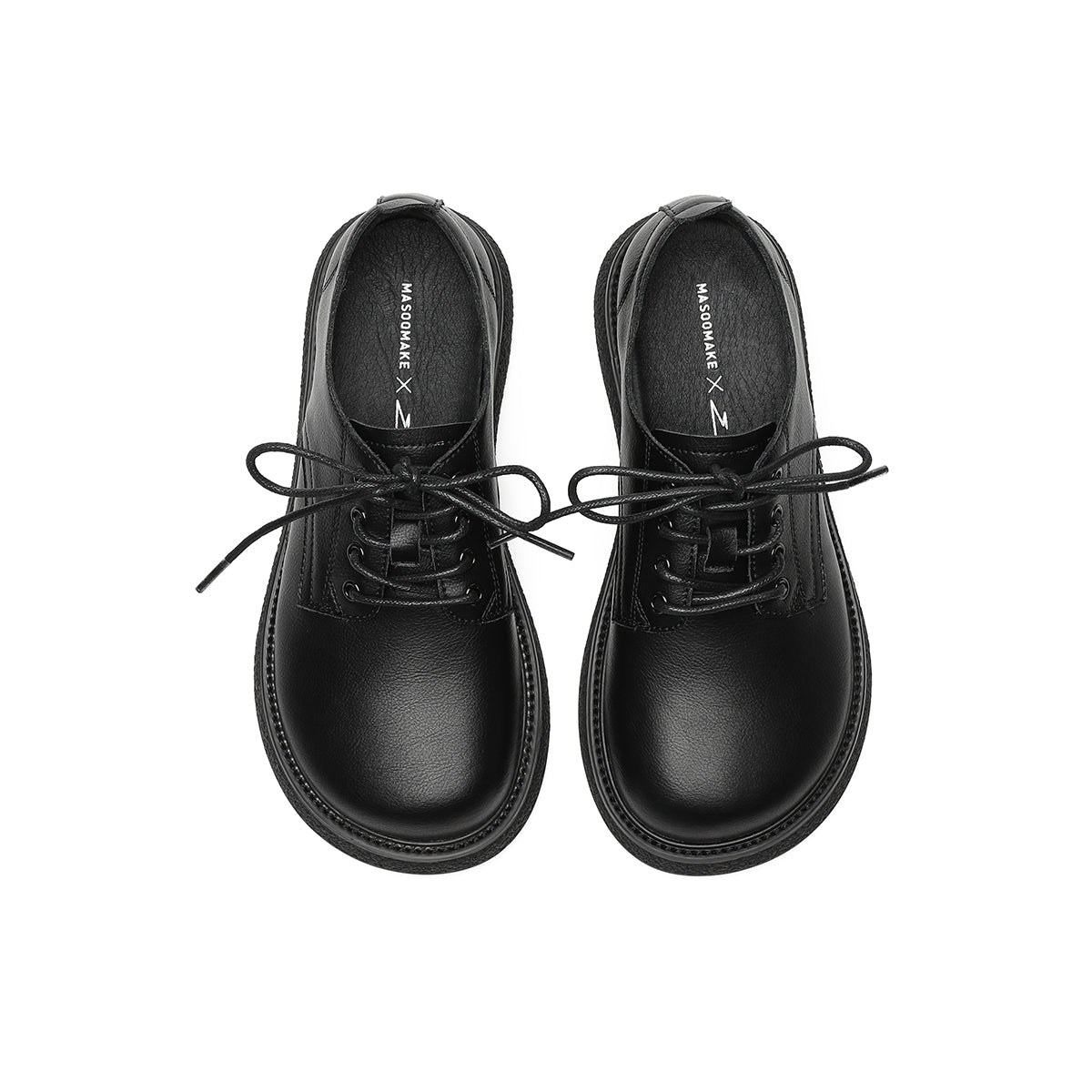 low cut black leather shoes all black 5