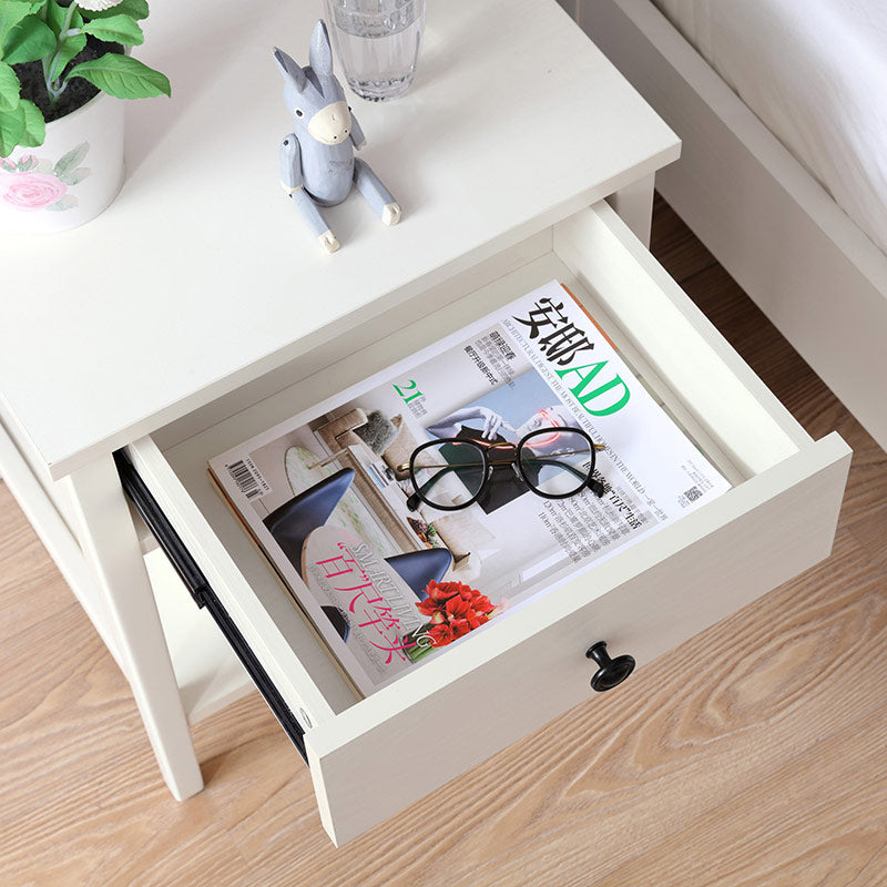 minimalist cream storage bedside table all 5