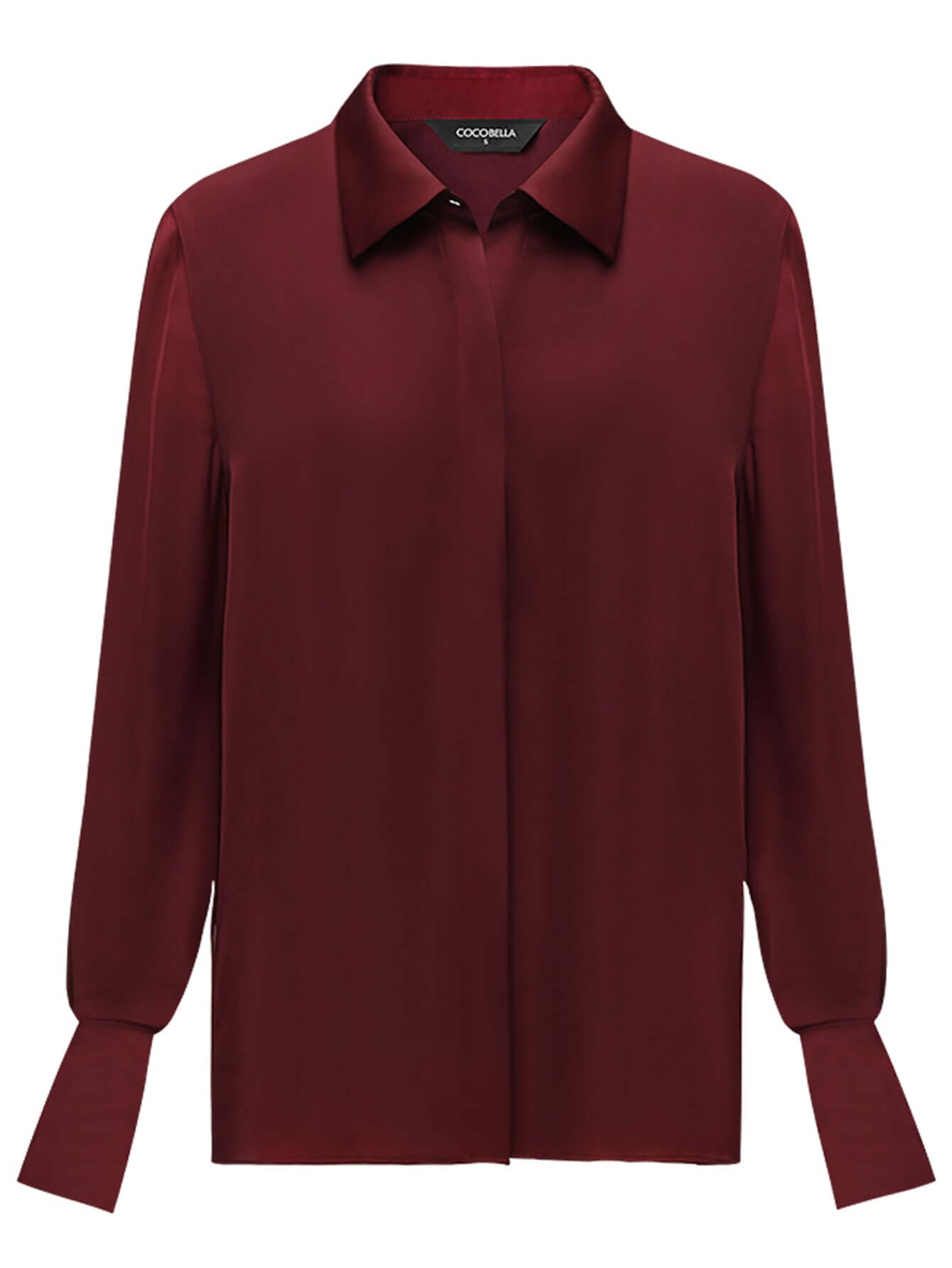 minimalist glossy burgundy wine button down shirt all wine 4